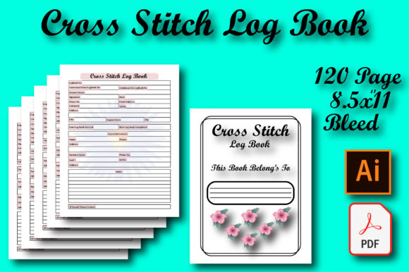 Cross Stitch Log Book: KDP Interior Design Guide
