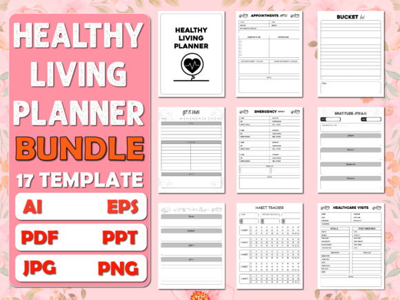 Healthy Living Planners Bundle - KDP: A Strategic Asset for Low-Content Publishing
