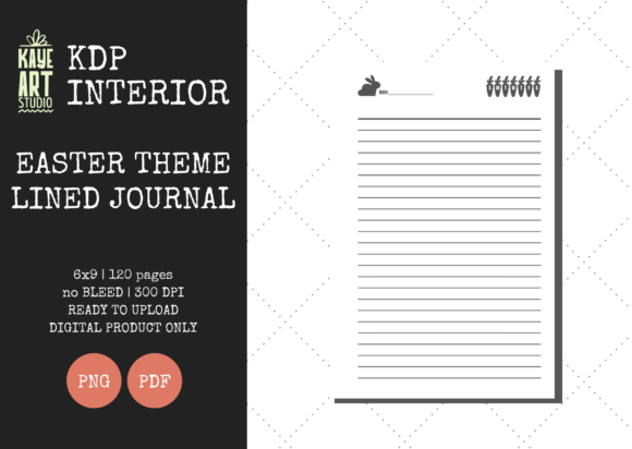 KDP Easter Theme Lined Journal 4: Streamlining Your Seasonal Low-Content Publishing