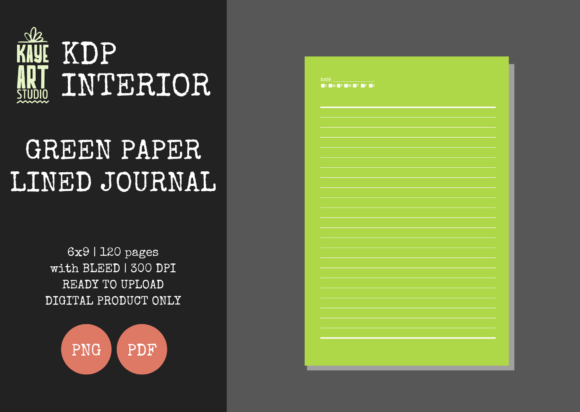 KDP Green Paper Lined Journal 3: Elevating Low-Content Publishing with Purposeful Design