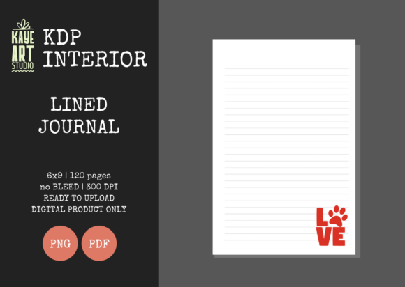 KDP Lined Journal 12: Premium Interior Design