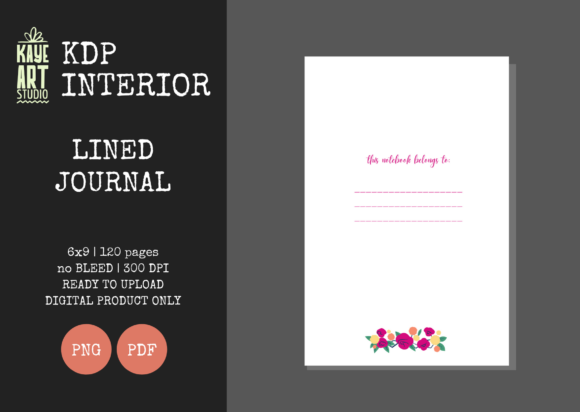 KDP Lined Journal 19: Premium 6x9 Interior