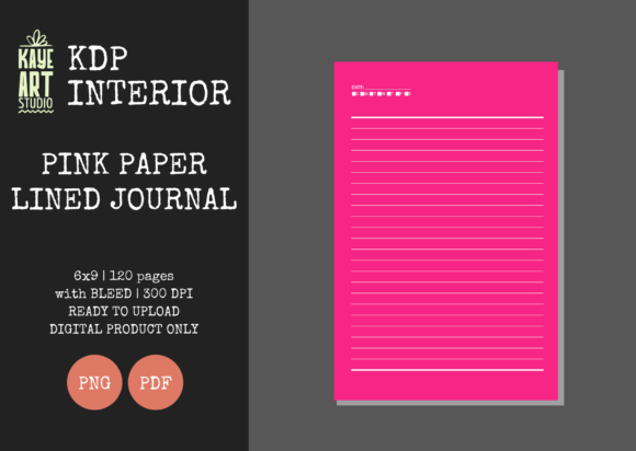 KDP Pink Paper Lined Journal 3: Elevating Low-Content Publishing with Aesthetic Precision