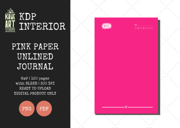 KDP Pink Paper Unlined Journal: A Practical Interior for Low Content Publishers