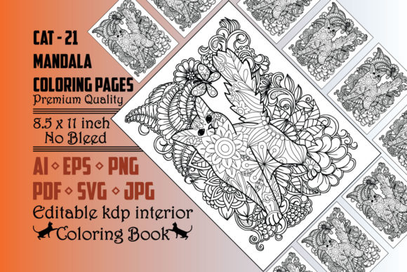 Unlocking Creativity with Cat Mandala Coloring Pages: A Guide to KDP Interiors and Mindful Art